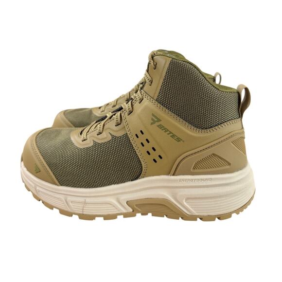 NEW Bates Men\'s Jumpstart Mid Energy Bound Carbon Toe Boots - Coyote Size 7.5
